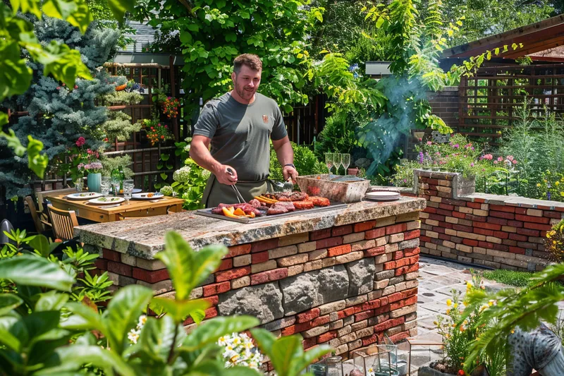 altura barbacoa de obra