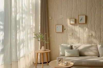 como decorar pared con gotele