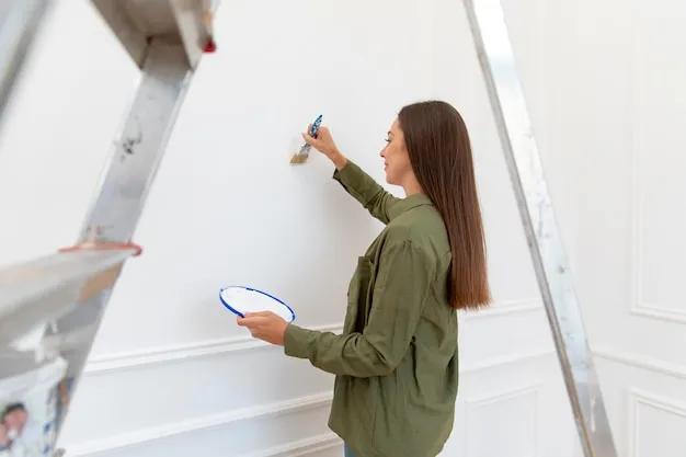 como pintar las paredes con puertas blancas